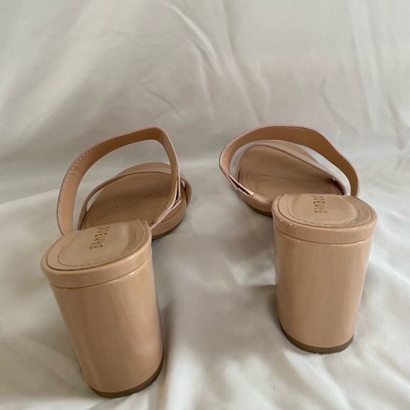 Bamboo Nude Heeled Mules - Picture 4 of 6